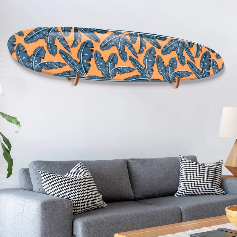 Hang 11 Surfboard Wall Mount - Surf Board Wall Hangers  Beautiful Sustainable Wooden Surfboard Rack  The Perfect Surfboard Wall Hanger to Display Your Board  Horizontal Surfboard Mount Holder (Clear) - Image 2